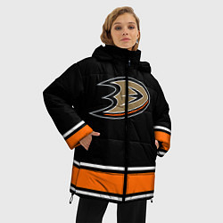 Куртка зимняя женская Anaheim Ducks Selanne, цвет: 3D-черный — фото 2