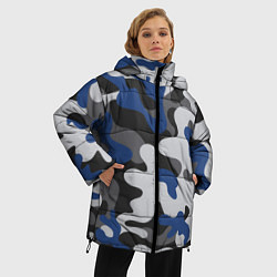 Куртка зимняя женская Зимний камуфляж, цвет: 3D-черный — фото 2