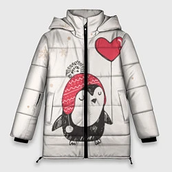 Женская зимняя куртка Влюбленный пингвин