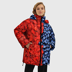Куртка зимняя женская Ягодка, цвет: 3D-светло-серый — фото 2