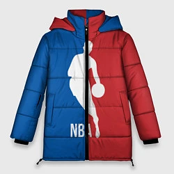 Куртка зимняя женская Эмблема NBA, цвет: 3D-черный