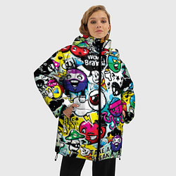 Куртка зимняя женская Bombing, цвет: 3D-черный — фото 2