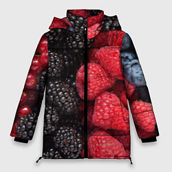 Куртка зимняя женская Ягодная, цвет: 3D-светло-серый