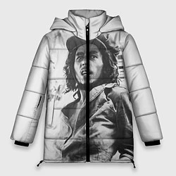 Куртка зимняя женская Молодой Боб Марли, цвет: 3D-красный