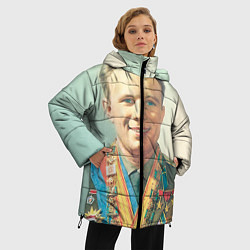 Куртка зимняя женская Гагарин в орденах, цвет: 3D-черный — фото 2