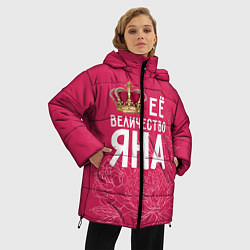 Куртка зимняя женская Её величество Яна, цвет: 3D-красный — фото 2