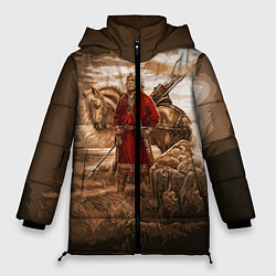 Куртка зимняя женская Русь священная, цвет: 3D-черный