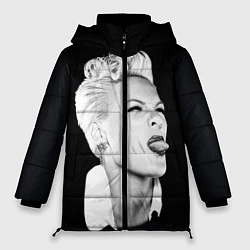 Куртка зимняя женская Пинк, цвет: 3D-черный
