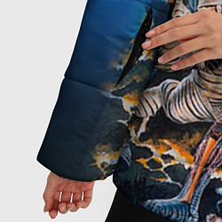 Куртка зимняя женская Iron Maiden: Skeletons, цвет: 3D-черный — фото 2