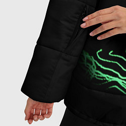 Куртка зимняя женская Chemical Brothers: Acid lines, цвет: 3D-черный — фото 2