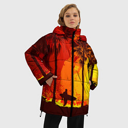 Куртка зимняя женская Summer Surf, цвет: 3D-красный — фото 2