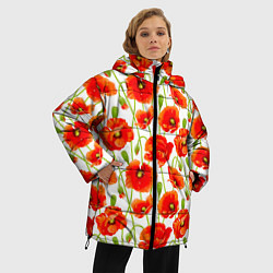 Куртка зимняя женская Маки, цвет: 3D-черный — фото 2