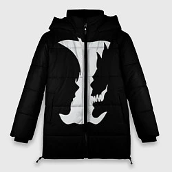 Куртка зимняя женская Тетрадь смерти 5, цвет: 3D-светло-серый