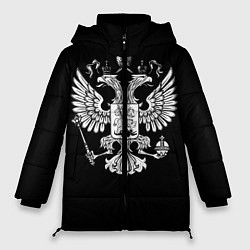 Куртка зимняя женская Двуглавый орел, цвет: 3D-черный