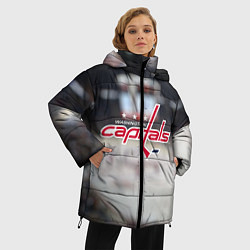 Куртка зимняя женская Washington Capitals, цвет: 3D-красный — фото 2