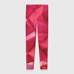 Леггинсы женские Розовые грани, цвет: 3D-принт