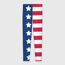 Леггинсы женские USA Flag, цвет: 3D-принт