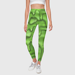 Леггинсы женские Green Slime, цвет: 3D-принт — фото 2