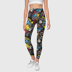 Леггинсы женские MONSTER TRUCK, цвет: 3D-принт — фото 2