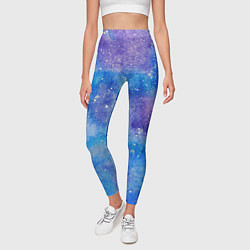 Леггинсы женские Акварельные разводы и брызги красок, цвет: 3D-принт — фото 2
