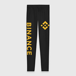 Леггинсы женские БИНАНС ЛОГО КАРБОН BINANCE LOGO, цвет: 3D-принт