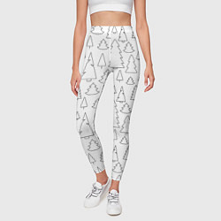 Леггинсы женские Простые елочки, цвет: 3D-принт — фото 2