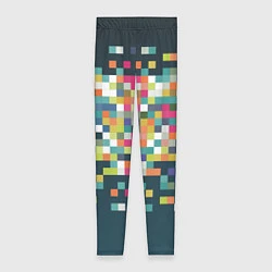 Леггинсы женские Пикселизация, цвет: 3D-принт