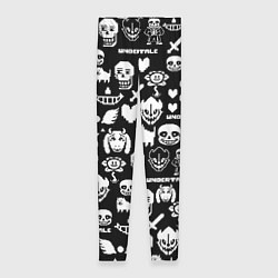 Женские легинсы UNDERTALE PATTERN БЕЛЫЙ