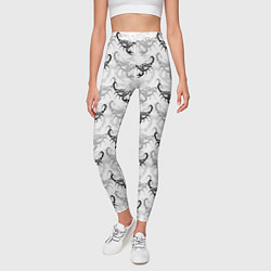 Леггинсы женские Скорпионы - Scorpions, цвет: 3D-принт — фото 2