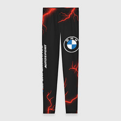 Леггинсы женские BMW Autosport Молнии, цвет: 3D-принт