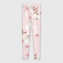 Женские легинсы Розовые цветы весны