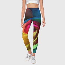 Леггинсы женские Роза fashion 2022, цвет: 3D-принт — фото 2