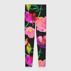 Леггинсы женские Цветочный узор Floral pattern, цвет: 3D-принт