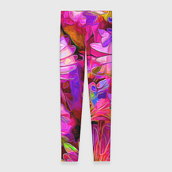 Леггинсы женские Красочный цветочный паттерн Floral pattern, цвет: 3D-принт
