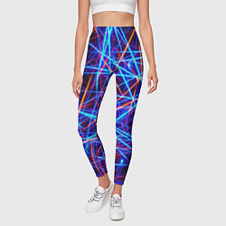 Леггинсы женские Neon pattern Fashion 2055, цвет: 3D-принт — фото 2
