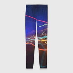 Леггинсы женские Neon vanguard pattern Lightning Fashion 2023, цвет: 3D-принт