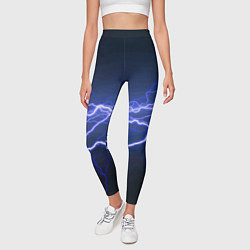 Леггинсы женские Lightning Fashion 2025 Neon, цвет: 3D-принт — фото 2