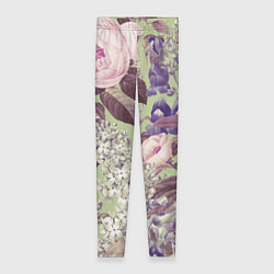 Леггинсы женские Цветы Чудесный Садовый Узор, цвет: 3D-принт
