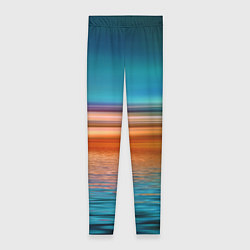 Леггинсы женские Море с размытым фоном, цвет: 3D-принт