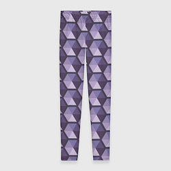 Женские легинсы Фиолетовые шестиугольники