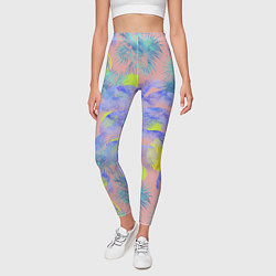 Леггинсы женские Пальмы и Солнце Летом На Море, цвет: 3D-принт — фото 2