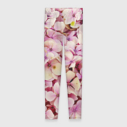 Леггинсы женские Розовые цветы яркой поляной, цвет: 3D-принт
