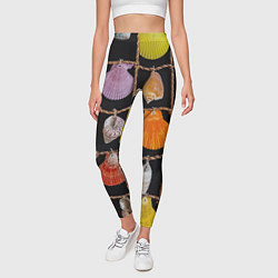 Леггинсы женские Панно из ракушек и верёвок, цвет: 3D-принт — фото 2