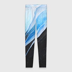 Женские легинсы Тёмно-синий мрамор