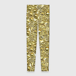 Женские легинсы Золотая чеканка - текстура