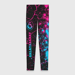 Леггинсы женские Galatasaray - neon gradient: по-вертикали, цвет: 3D-принт