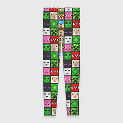 Леггинсы женские Minecraft - characters, цвет: 3D-принт