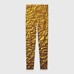 Леггинсы женские Золотая фольга, цвет: 3D-принт