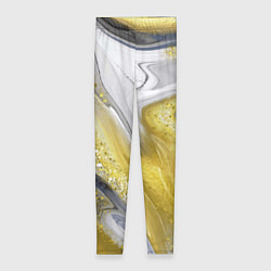 Леггинсы женские Благородный серо-золотой мрамор, цвет: 3D-принт