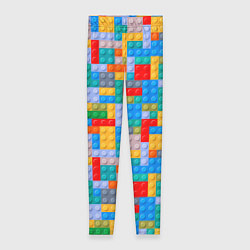 Леггинсы женские Детский конструктор - текстура, цвет: 3D-принт